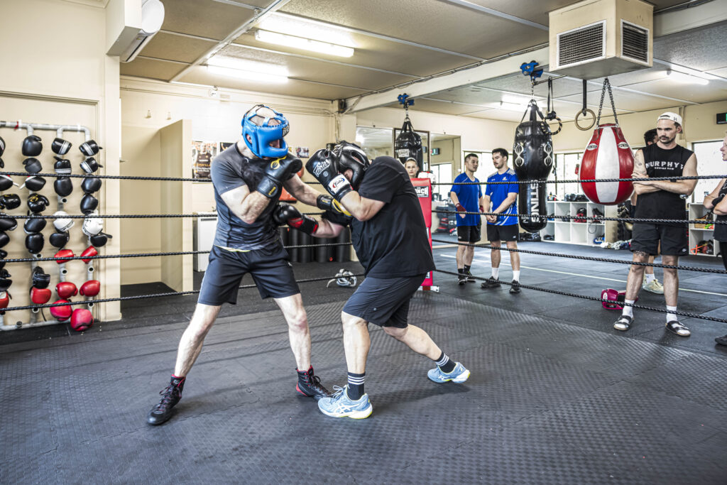 Two members in the ring