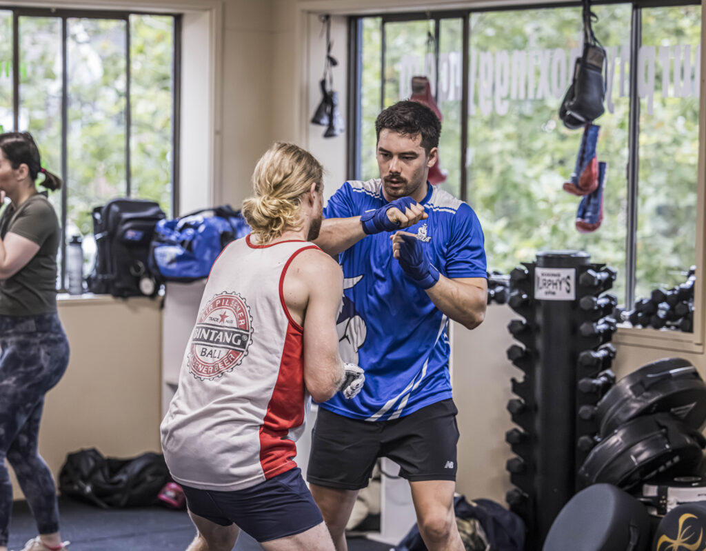 on-on-one in the gym