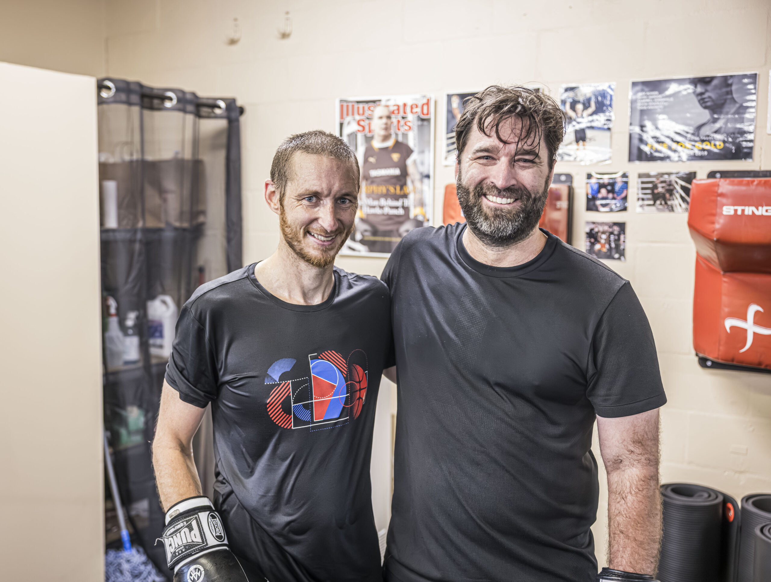 Smiling members after class.