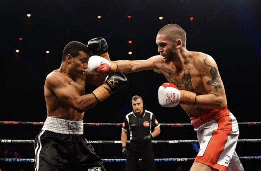 A couple of boxers in the ring